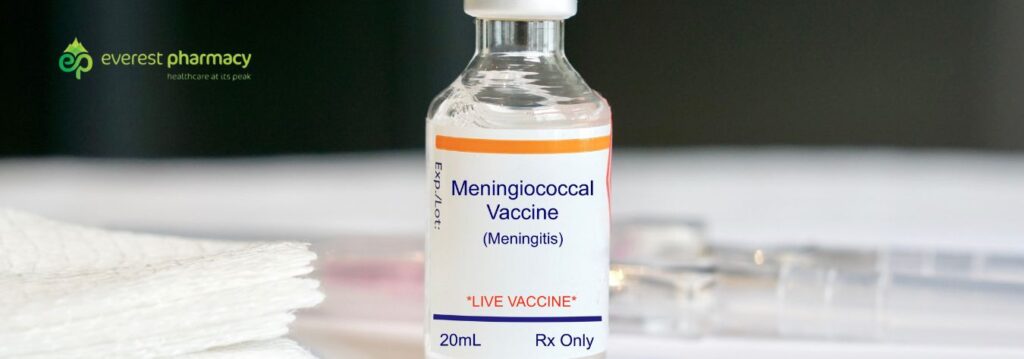 Meningitis vaccine bottle