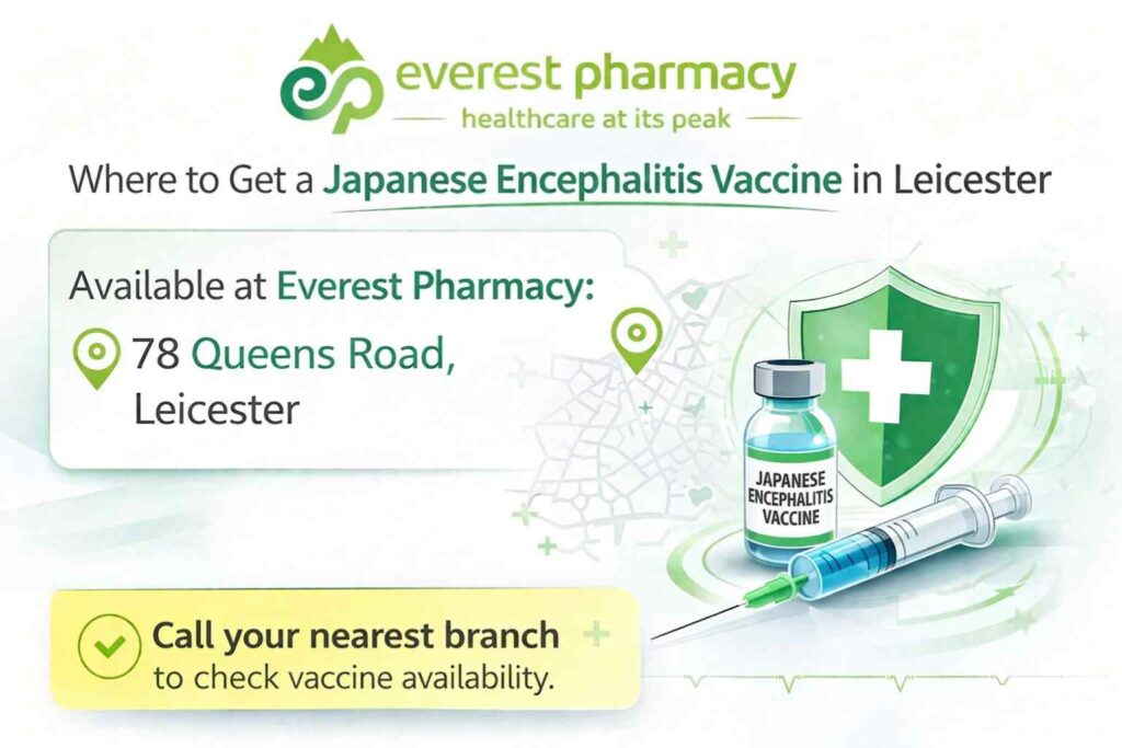 Get your JEL vaccine done before travel in leicester