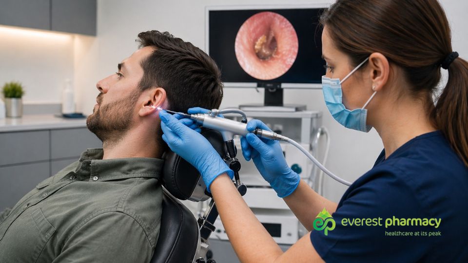 Everest earwax removal via microsuction in Wales