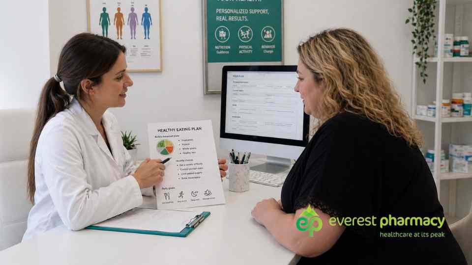Everest phramcy weight loss consultation in progress