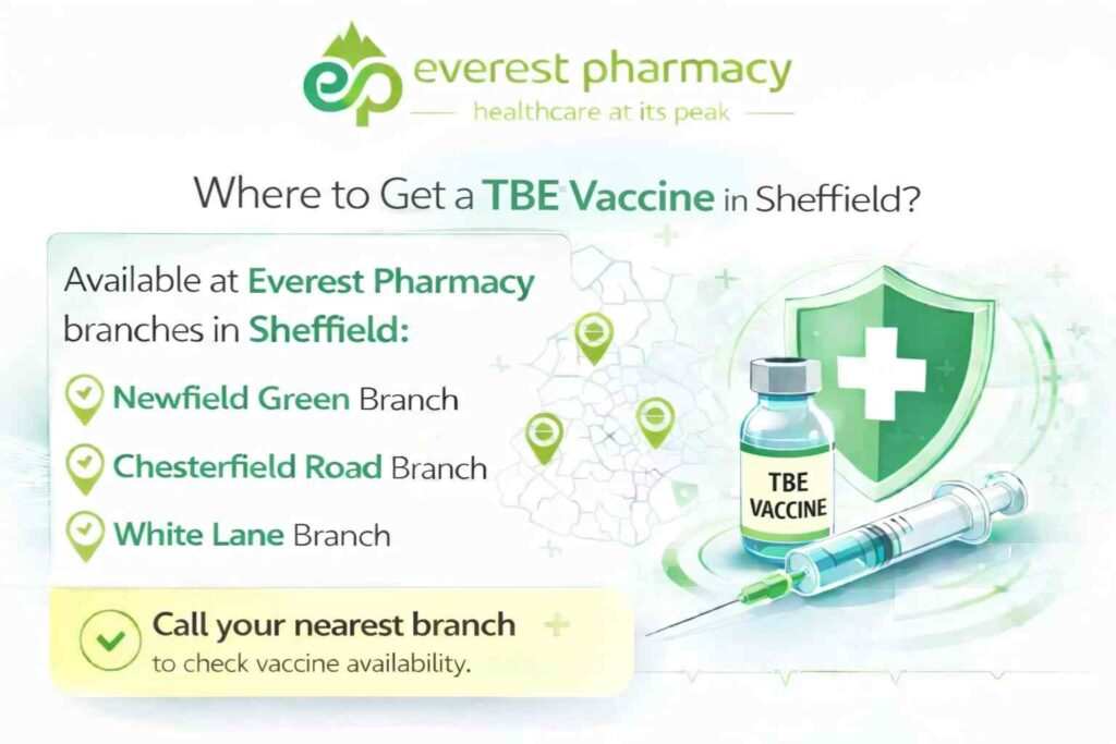 Get TBE vaccine from everest pharmacy in sheffield