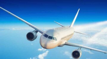 Plane illustrating travellers heading abroad after vaccination