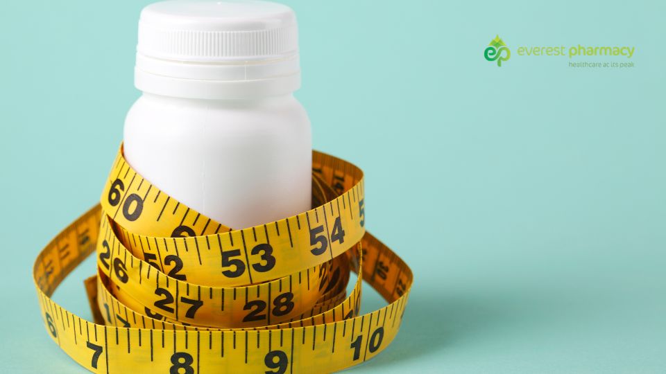 Weight loss pill bottle